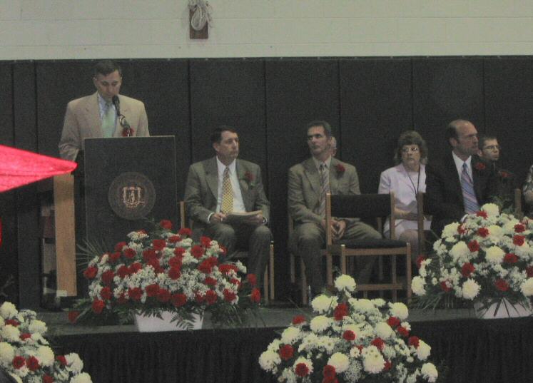 Principal Orlov begins the commencement
