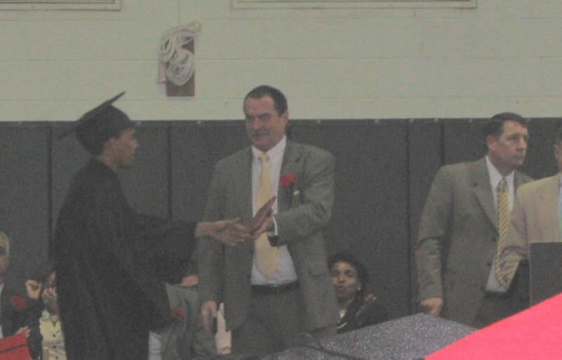 Guillermo receives his diploma