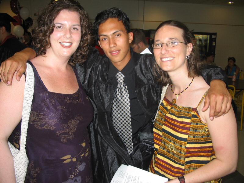 Ms. Ervin and Ms. Garceau with Guillermo