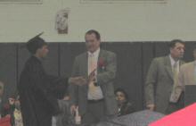 Guillermo receives his diploma