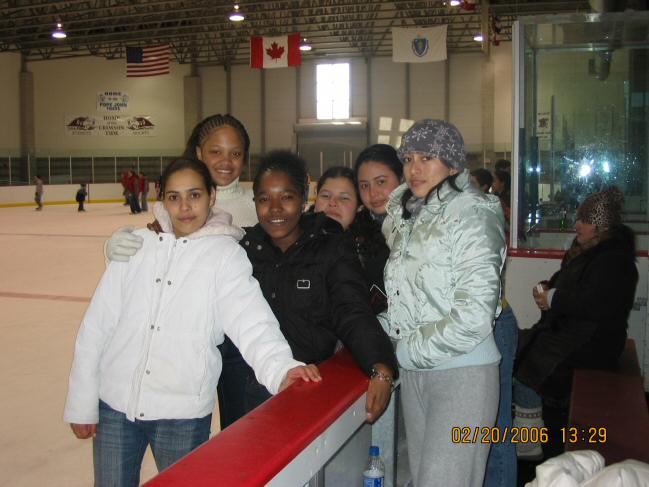 The girls pose - Ilham, Jenny, Lilian, Mayra, Kenia, Ana