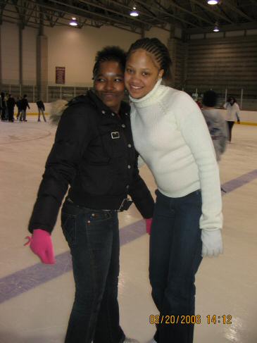 Lilian and Jenny smile for the camera