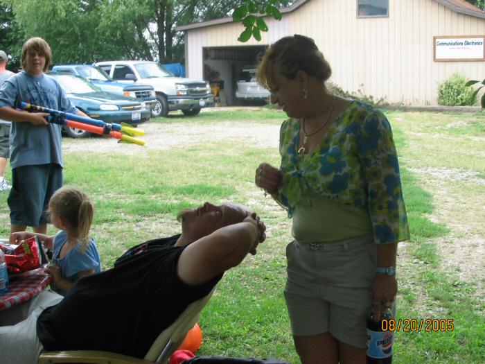 Patty chats with Philip