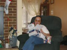 Mom opens her gifts