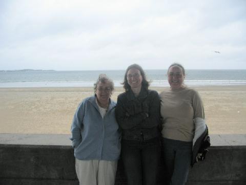 3 generations of women at the beach