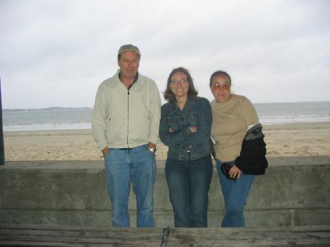 Mom, Dad and me at the beach