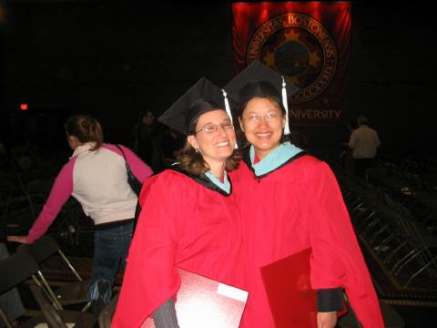 Me with a friend from BU, Li
