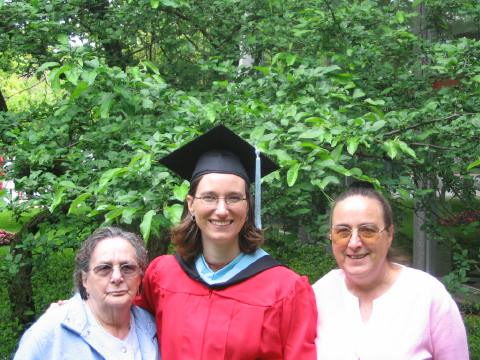 Mom, Me and Grandma after graduation