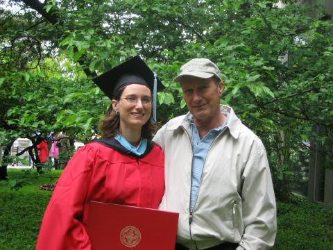 Me and Dad after graduation