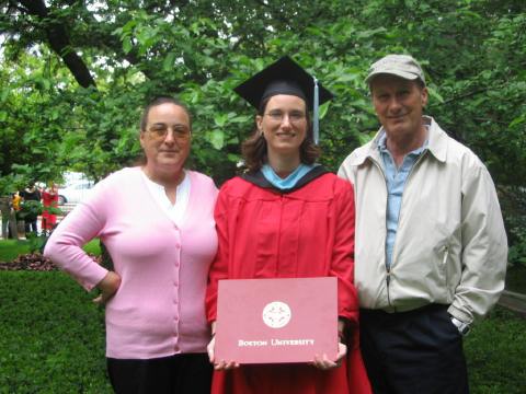 Me and the family after graduation