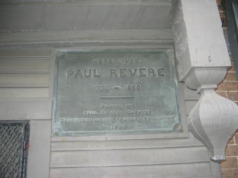 A visit outside of Paul Revere's house