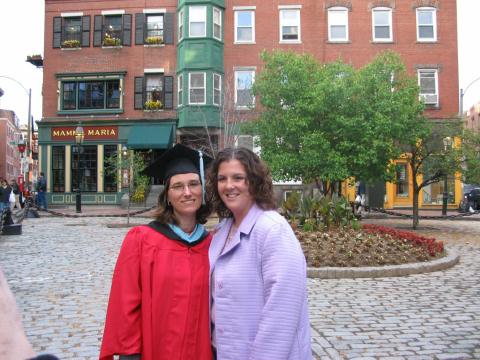 Me and my colleague, Kelly in the North End
