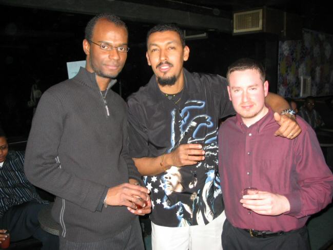 Steve and Quinzinho with a friend