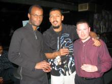 Steve and Quinzinho with a friend