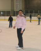 Guadalupe learns to skate fast!